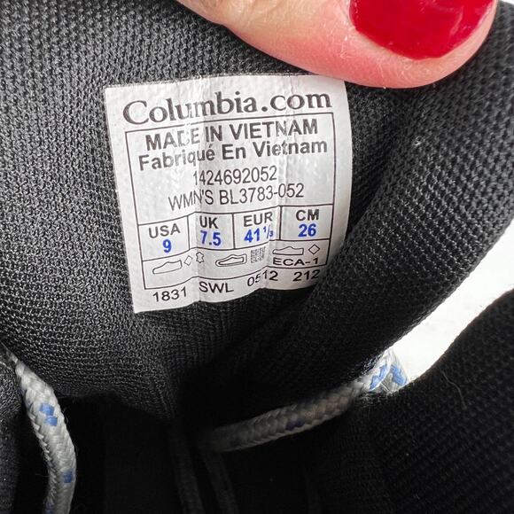 Columbia newton ridge plus size 9 grey leather waterproof athletic hiking boots - Picture 11 of 11